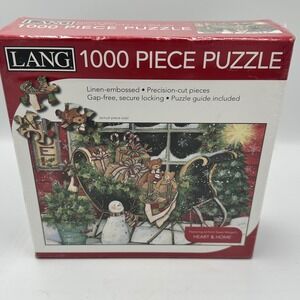 Lang Santa's Sleigh Puzzle 1000pc Susan Winget Holiday Christmas Art New Sealed